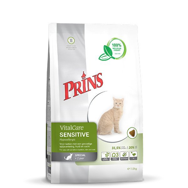 makanan kucing Prins VitalCare - Sensitive Hypoallergenic 1.5kg